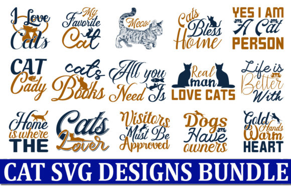20 Cat Quotes Designs Bundle Review