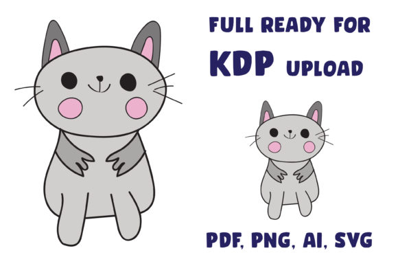 Cat Clip Art Design Vector for Print Review
