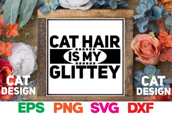 Cat Hair is My Glittey Embroidery Design Review