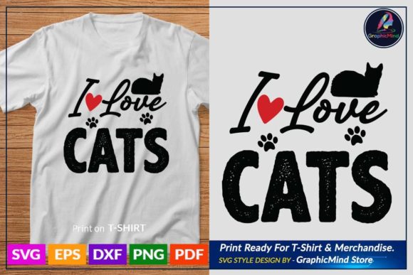 Cat T Shirt Design for Cat Lover