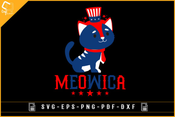 Meowica Patriotic Day Cat Silhouette Review