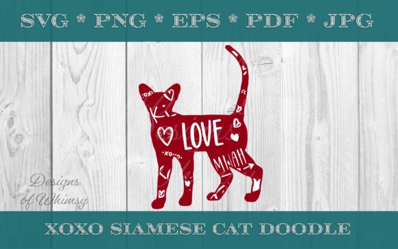 Siamese Cat XOXO Doodle Review