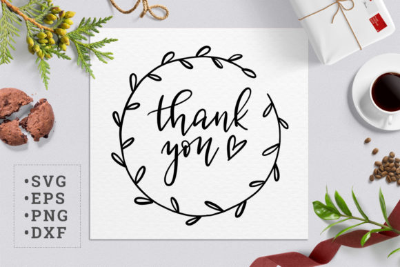Thank You SVG in the Wreath Review
