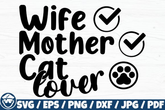 Wife Mother Cat Lover Embroidery Design Review
